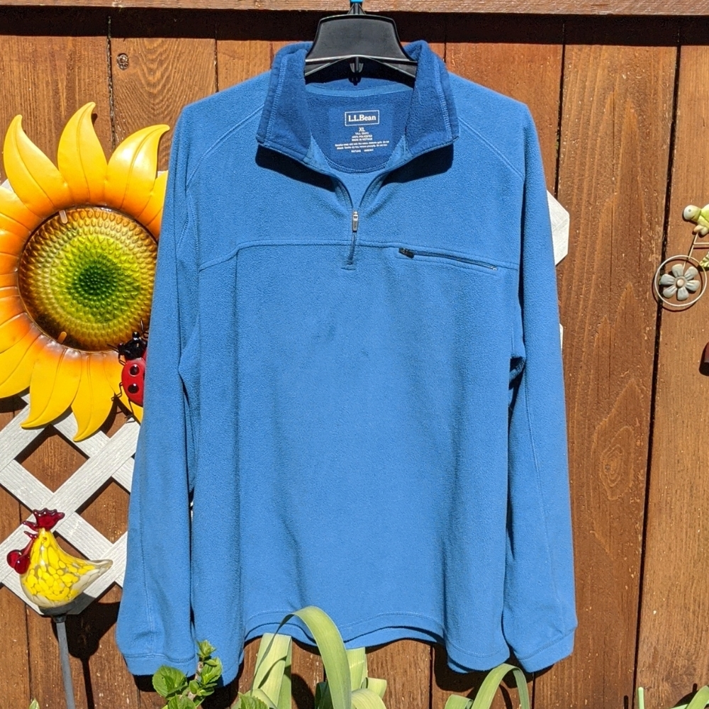 LL Bean Men's XL Fleece Half Zip Jacket